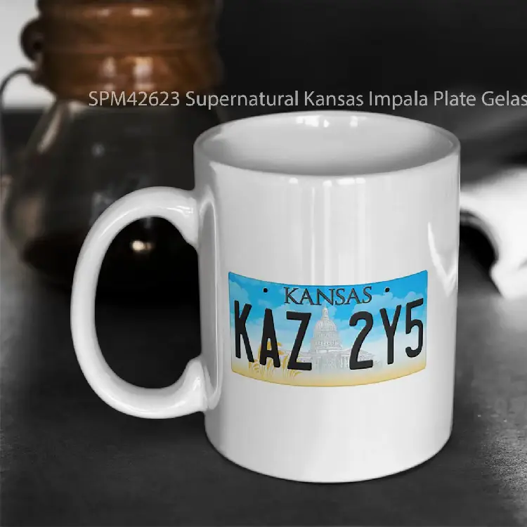 SPM42623 Supernatural Kansas Impala Plate Gelas Keramik Supermug