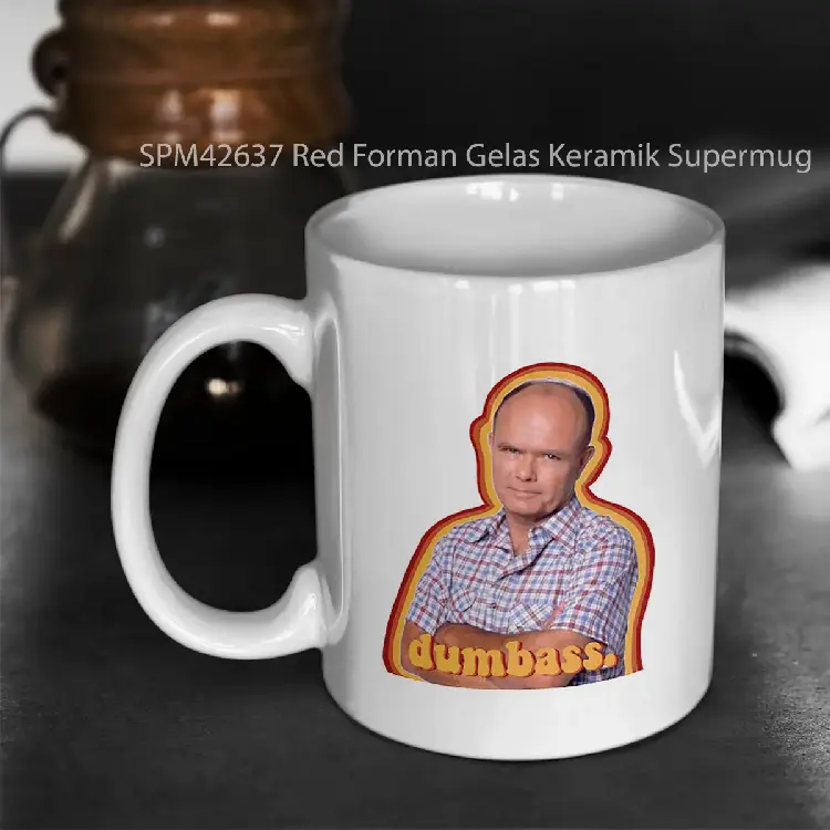 SPM42637 Red Forman Gelas Keramik Supermug