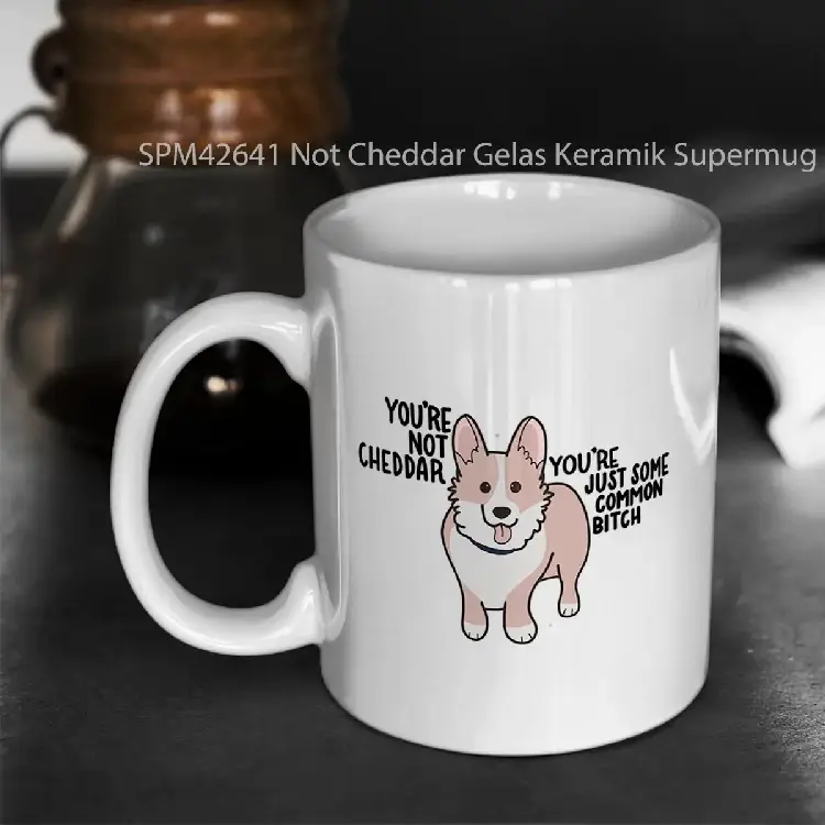 SPM42641 Not Cheddar Gelas Keramik Supermug