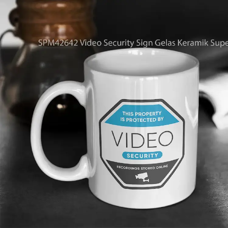 SPM42642 Video Security Sign Gelas Keramik Supermug