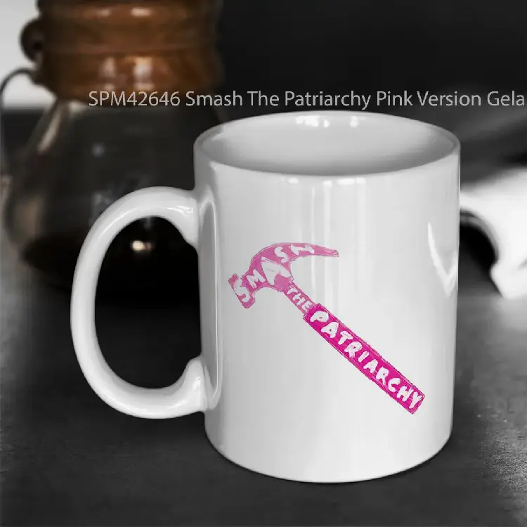 SPM42646 Smash The Patriarchy Pink Version Gelas Keramik Supermug