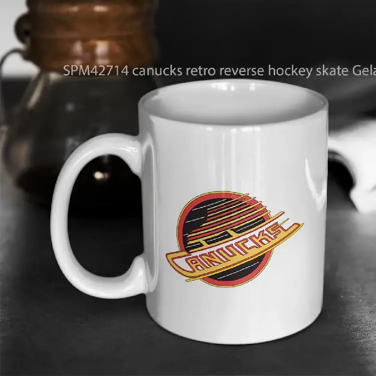 SPM42714 canucks retro reverse hockey skate Gelas Keramik Supermug