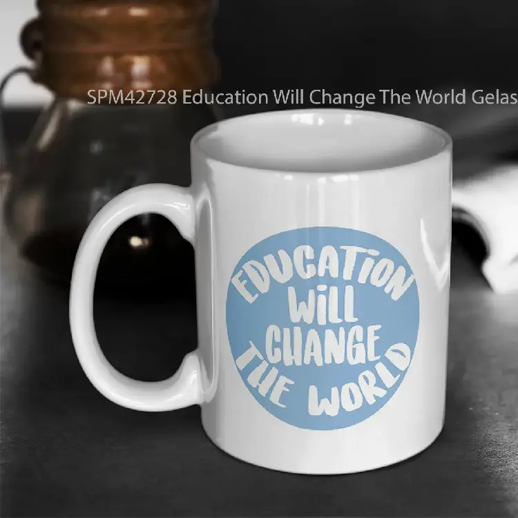 SPM42728 Education Will Change The World Gelas Keramik Supermug