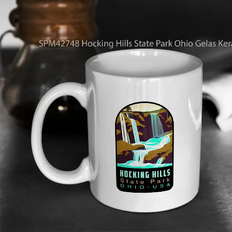 SPM42748 Hocking Hills State Park Ohio Gelas Keramik Supermug