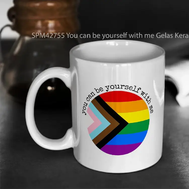 SPM42755 You can be yourself with me Gelas Keramik Supermug