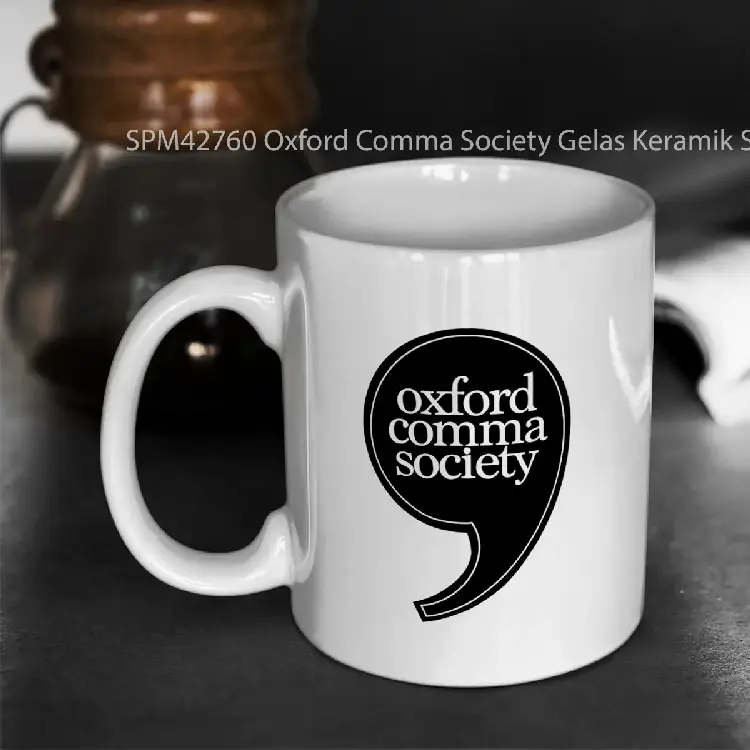SPM42760 Oxford Comma Society Gelas Keramik Supermug