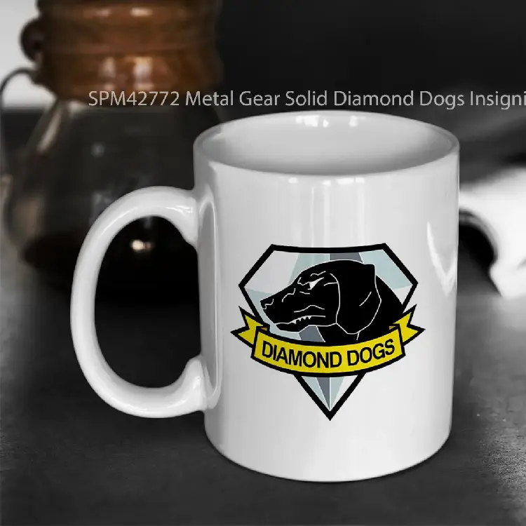 SPM42772 Metal Gear Solid Diamond Dogs Insignia Gelas Keramik Supermug