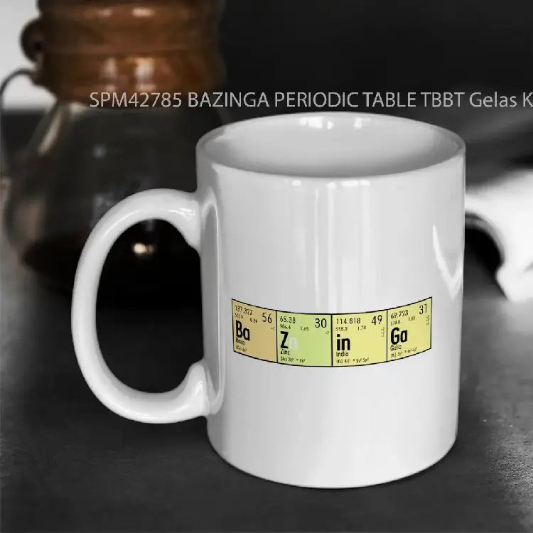 SPM42785 BAZINGA PERIODIC TABLE TBBT Gelas Keramik Supermug
