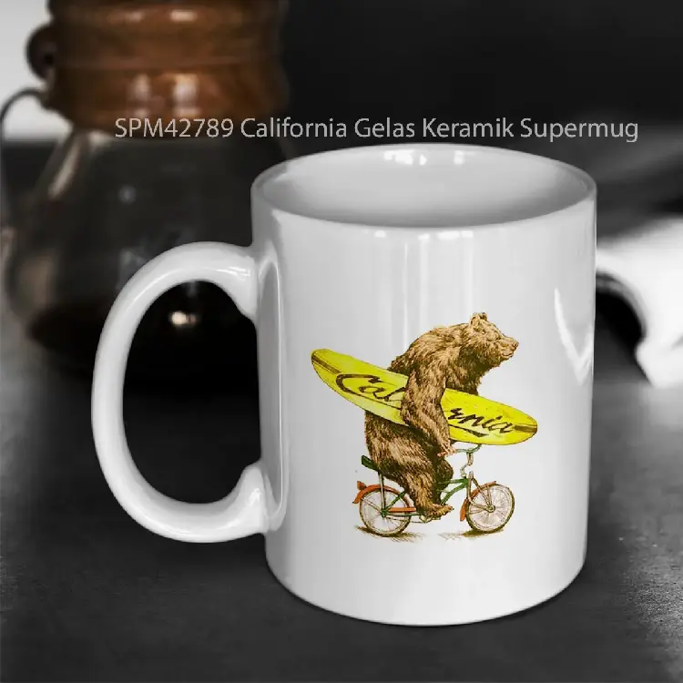 SPM42789 California Gelas Keramik Supermug