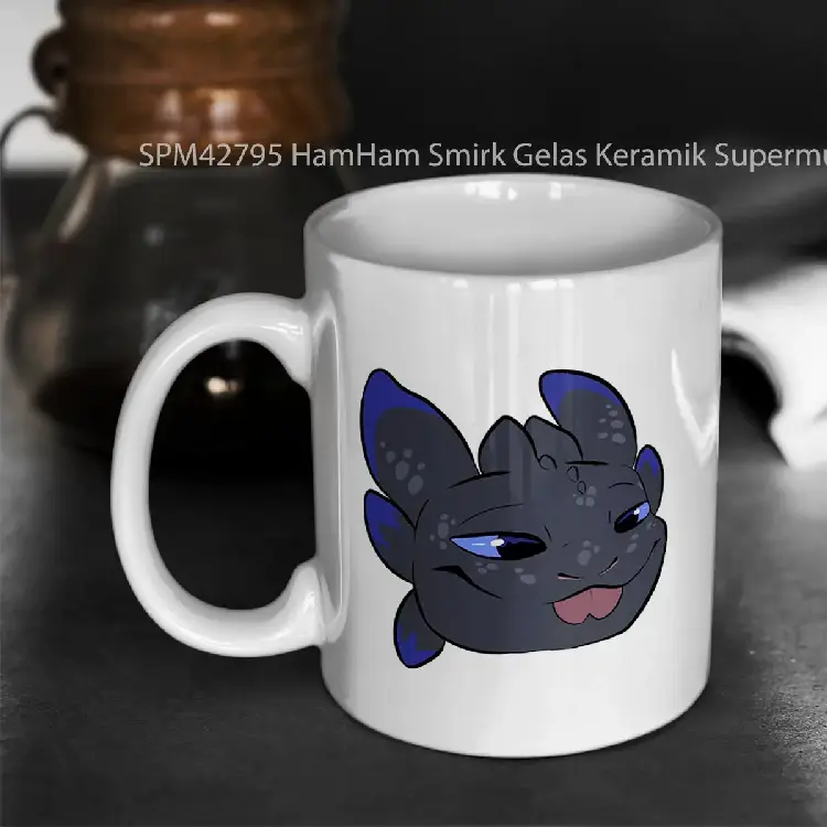 SPM42795 HamHam Smirk Gelas Keramik Supermug