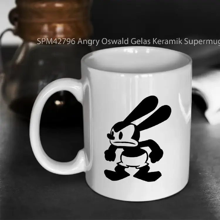 SPM42796 Angry Oswald Gelas Keramik Supermug
