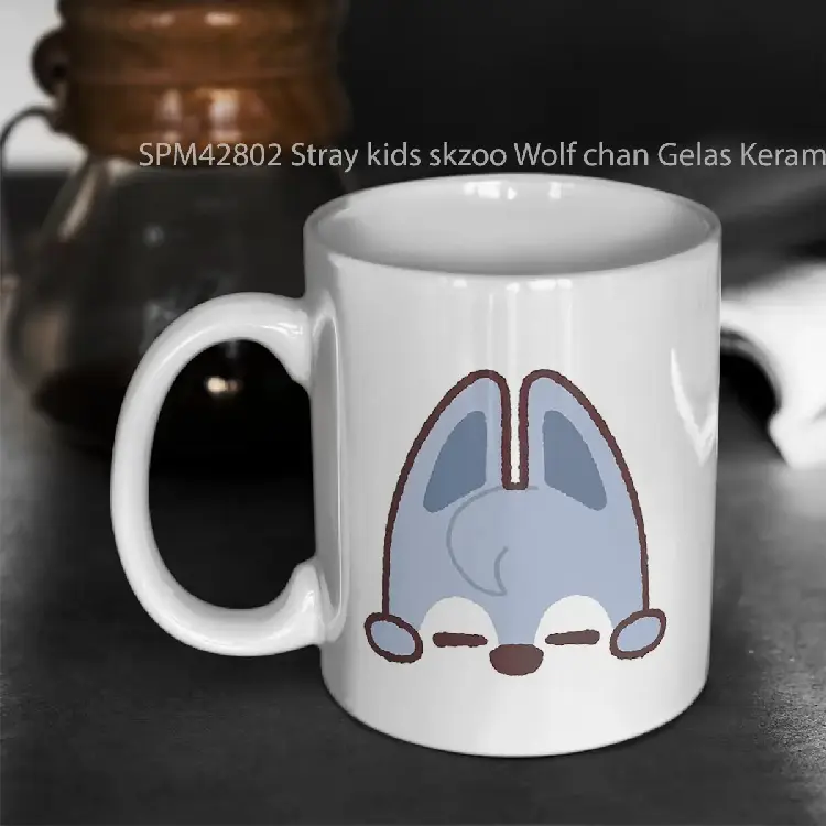 SPM42802 Stray kids skzoo Wolf chan Gelas Keramik Supermug
