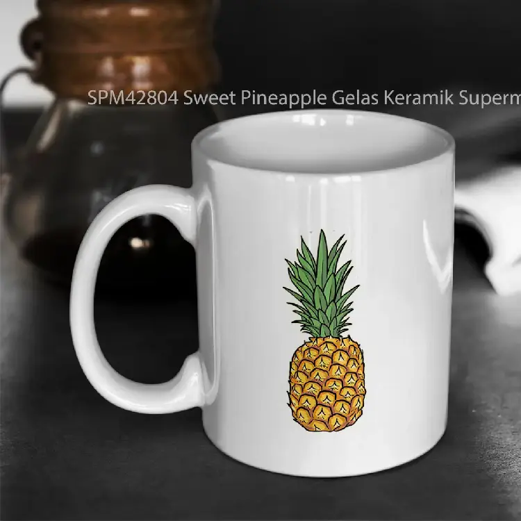 SPM42804 Sweet Pineapple Gelas Keramik Supermug