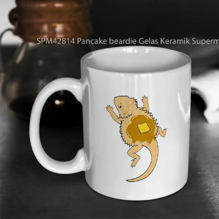 SPM42814 Pancake beardie Gelas Keramik Supermug