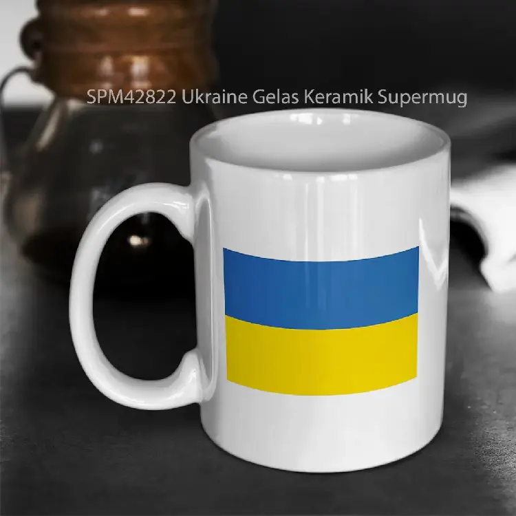 SPM42822 Ukraine Gelas Keramik Supermug