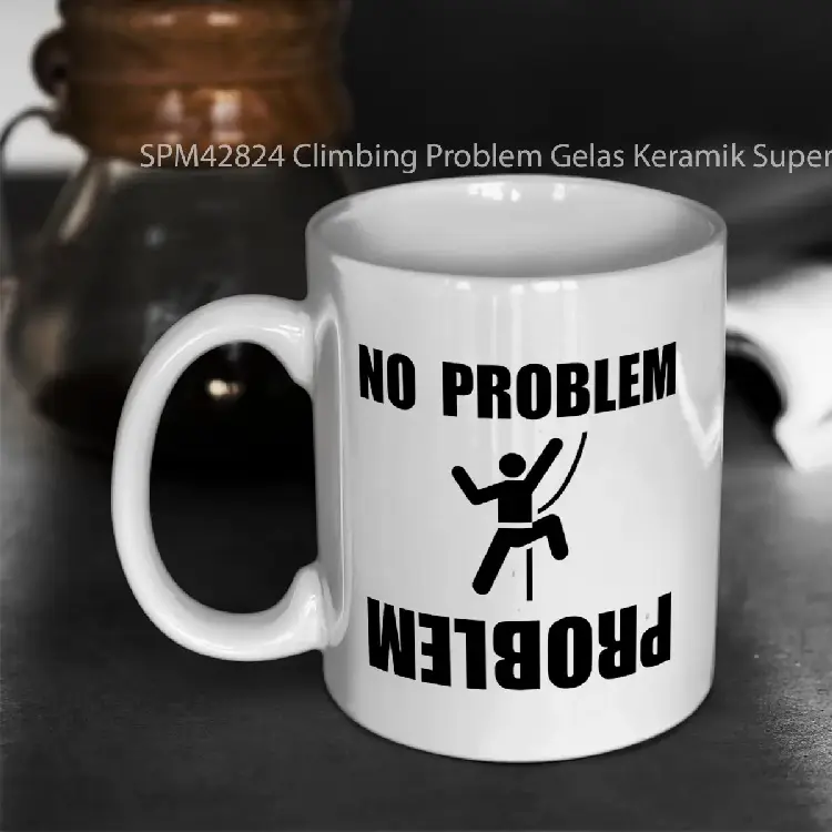 SPM42824 Climbing Problem Gelas Keramik Supermug