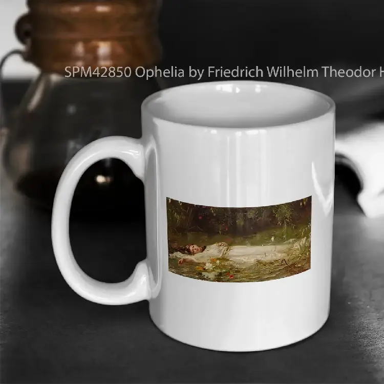 SPM42850 Ophelia by Friedrich Wilhelm Theodor Heyse Gelas Keramik Supermug