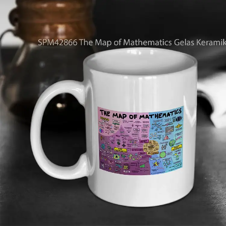 SPM42866 The Map of Mathematics Gelas Keramik Supermug