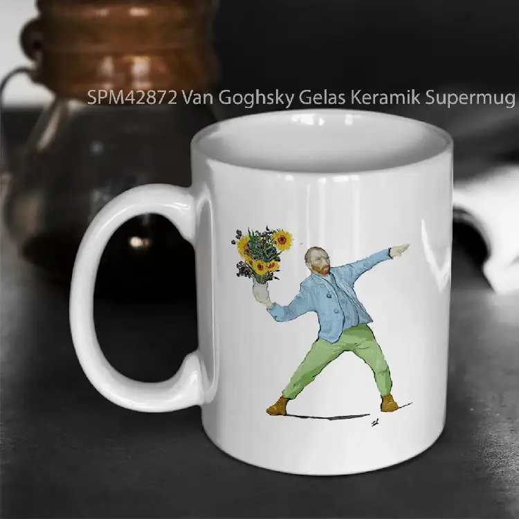 SPM42872 Van Goghsky Gelas Keramik Supermug