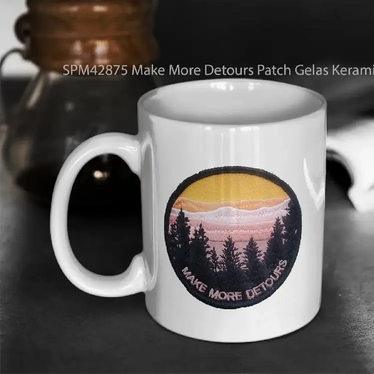 SPM42875 Make More Detours Patch Gelas Keramik Supermug