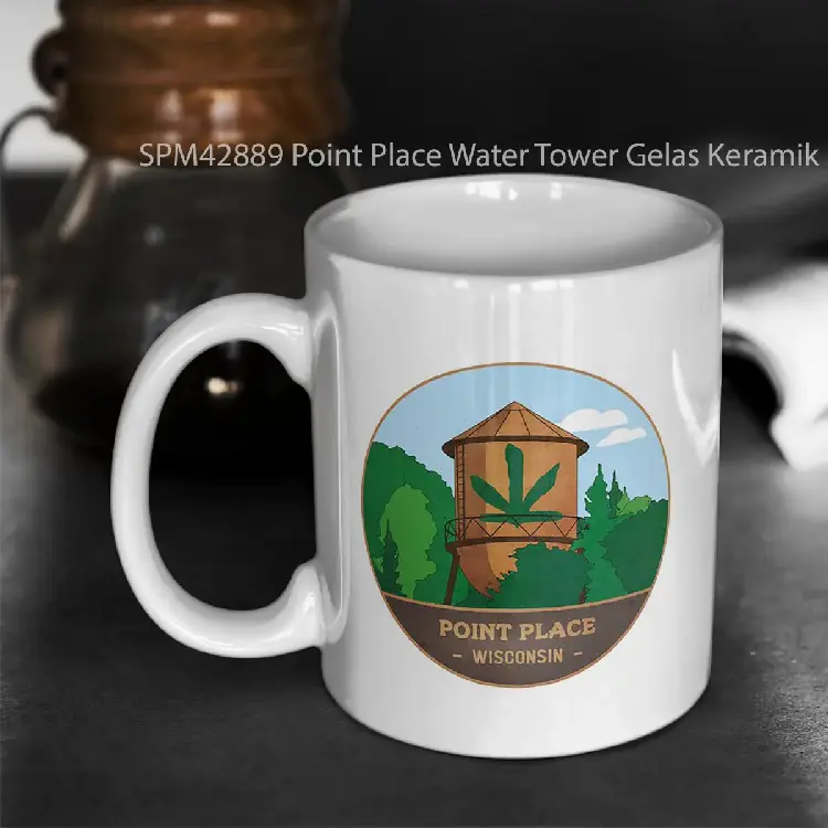 SPM42889 Point Place Water Tower Gelas Keramik Supermug