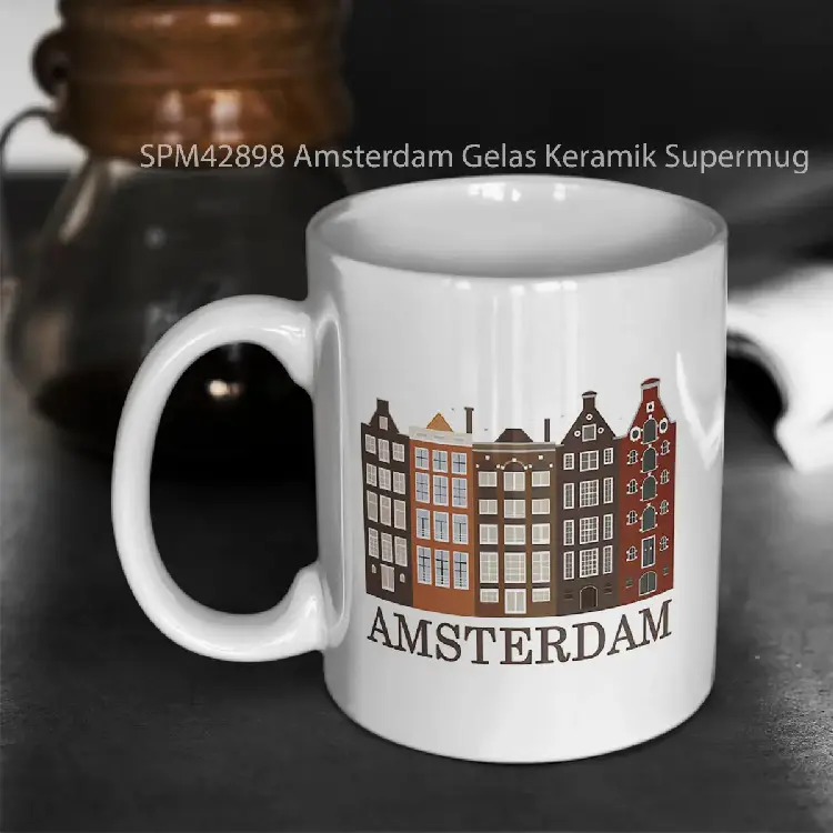 SPM42898 Amsterdam Gelas Keramik Supermug