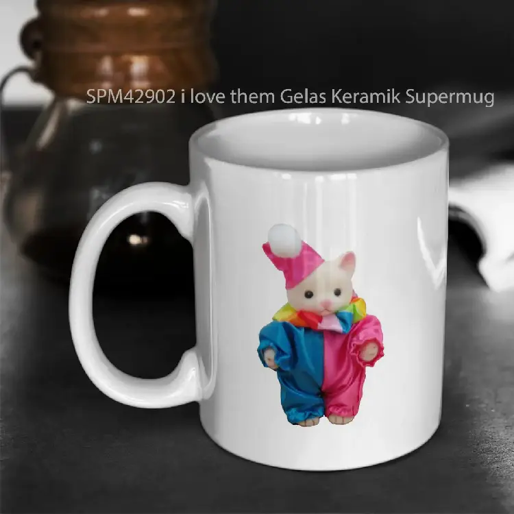 SPM42902 i love them Gelas Keramik Supermug