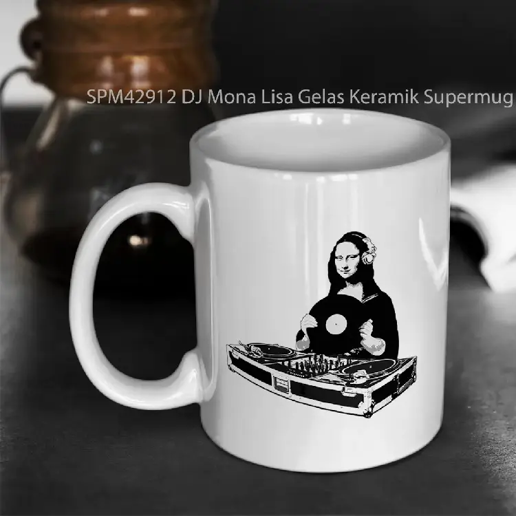 SPM42912 DJ Mona Lisa Gelas Keramik Supermug