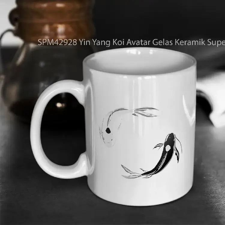 SPM42928 Yin Yang Koi Avatar Gelas Keramik Supermug