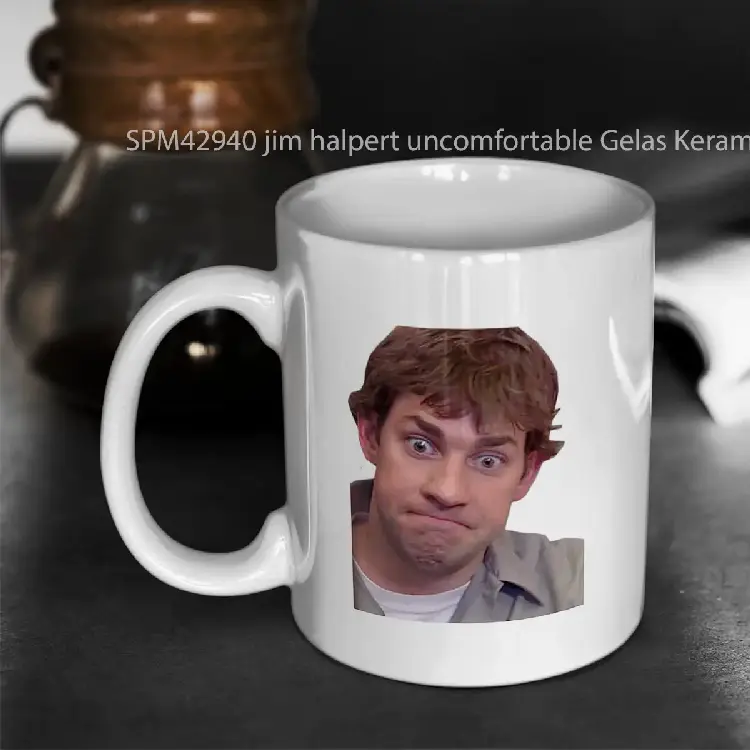 SPM42940 jim halpert uncomfortable Gelas Keramik Supermug