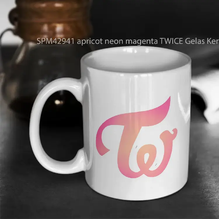 SPM42941 apricot neon magenta TWICE Gelas Keramik Supermug
