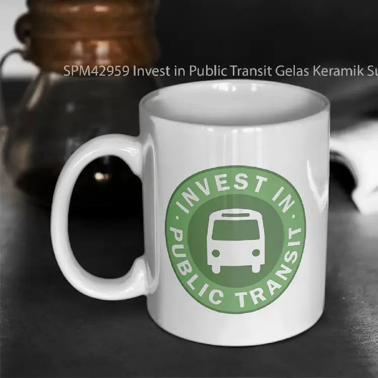 SPM42959 Invest in Public Transit Gelas Keramik Supermug