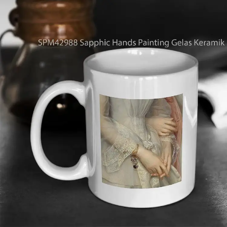 SPM42988 Sapphic Hands Painting Gelas Keramik Supermug