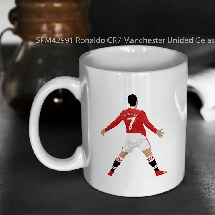 SPM42991 Ronaldo CR7 Manchester Unided Gelas Keramik Supermug