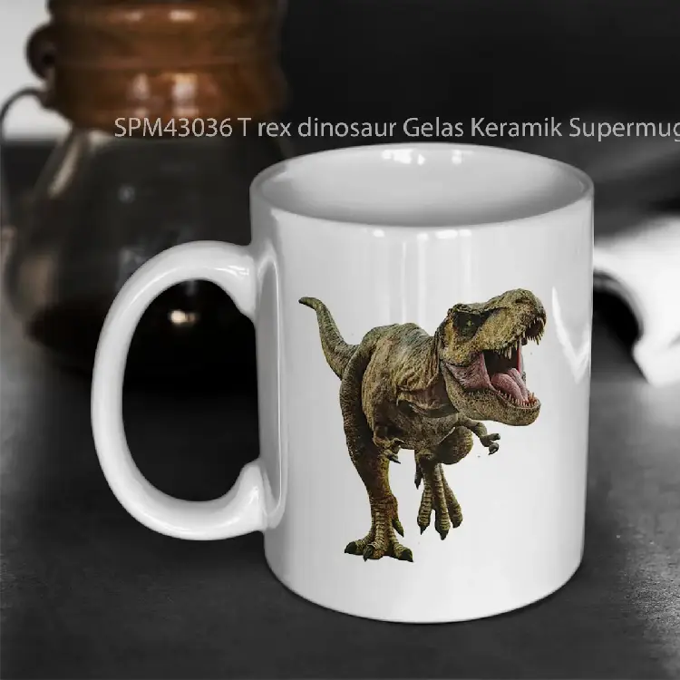 SPM43036 T rex dinosaur Gelas Keramik Supermug