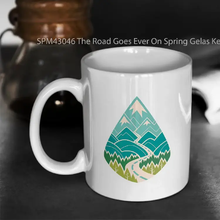 SPM43046 The Road Goes Ever On Spring Gelas Keramik Supermug