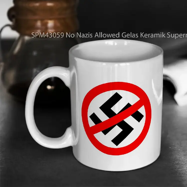 SPM43059 No Nazis Allowed Gelas Keramik Supermug