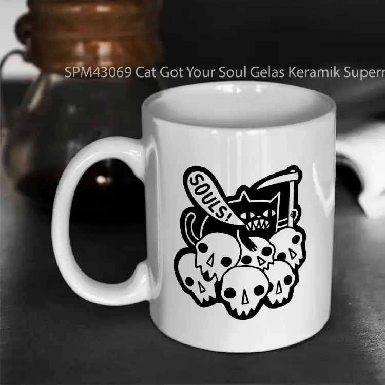 SPM43069 Cat Got Your Soul Gelas Keramik Supermug