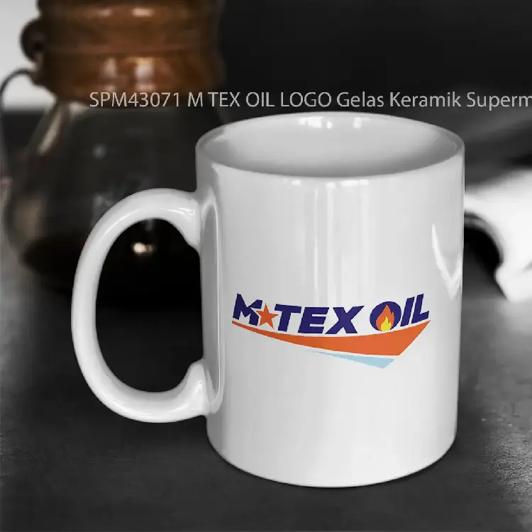 SPM43071 M TEX OIL LOGO Gelas Keramik Supermug