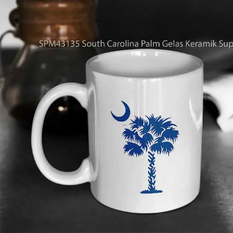 SPM43135 South Carolina Palm Gelas Keramik Supermug
