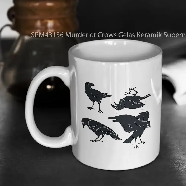 SPM43136 Murder of Crows Gelas Keramik Supermug