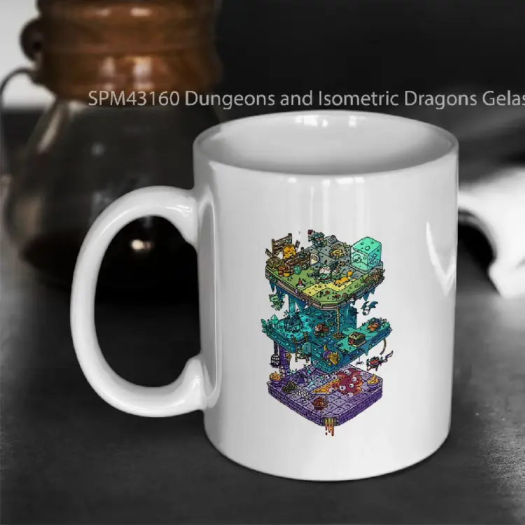 SPM43160 Dungeons and Isometric Dragons Gelas Keramik Supermug