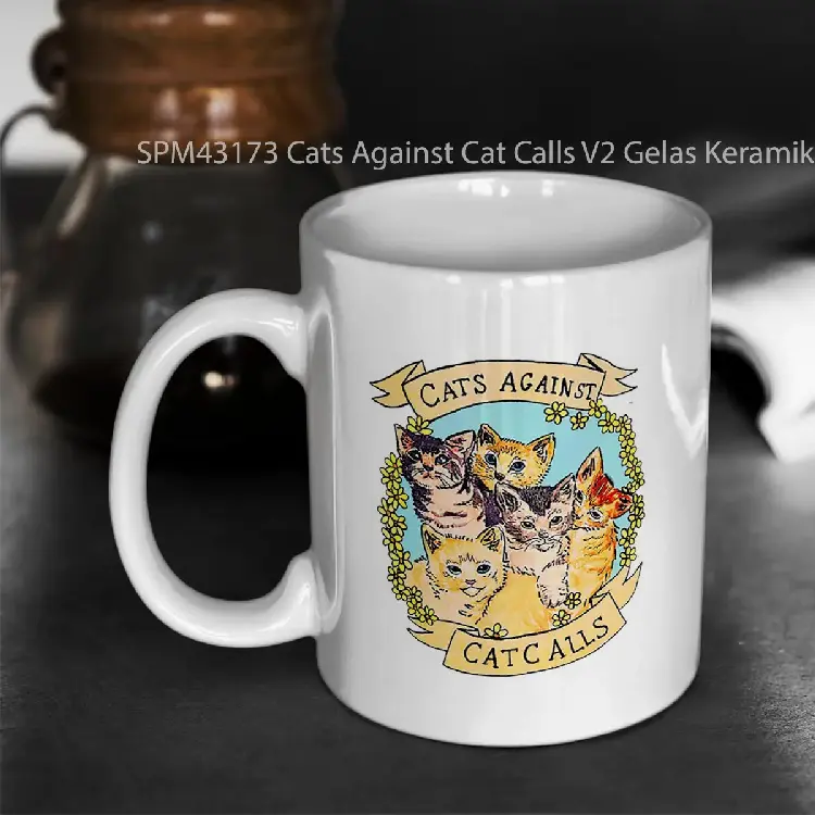 SPM43173 Cats Against Cat Calls V2 Gelas Keramik Supermug