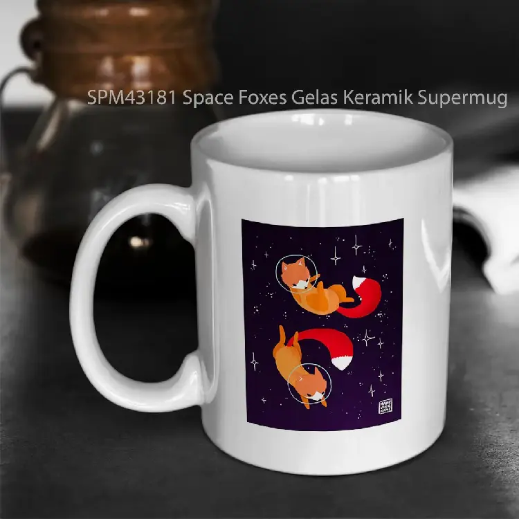 SPM43181 Space Foxes Gelas Keramik Supermug