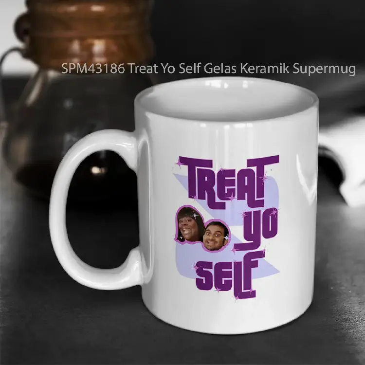 SPM43186 Treat Yo Self Gelas Keramik Supermug
