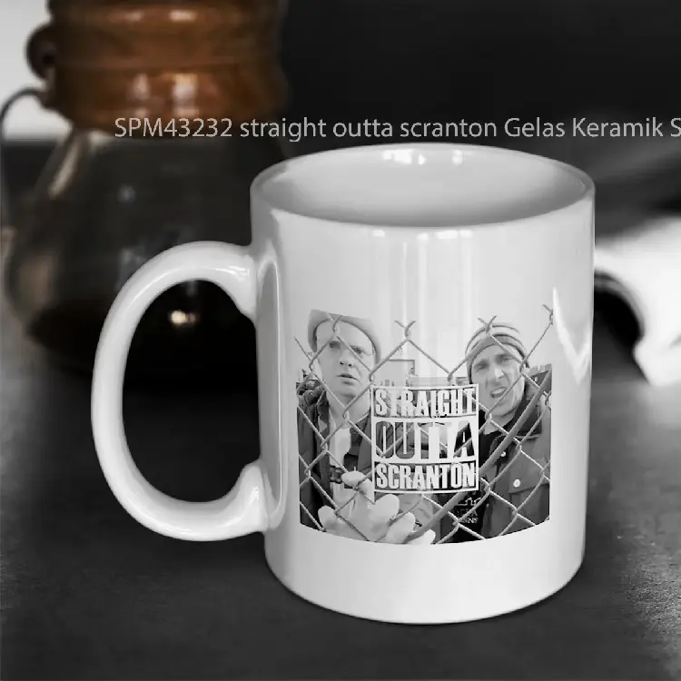 SPM43232 straight outta scranton Gelas Keramik Supermug