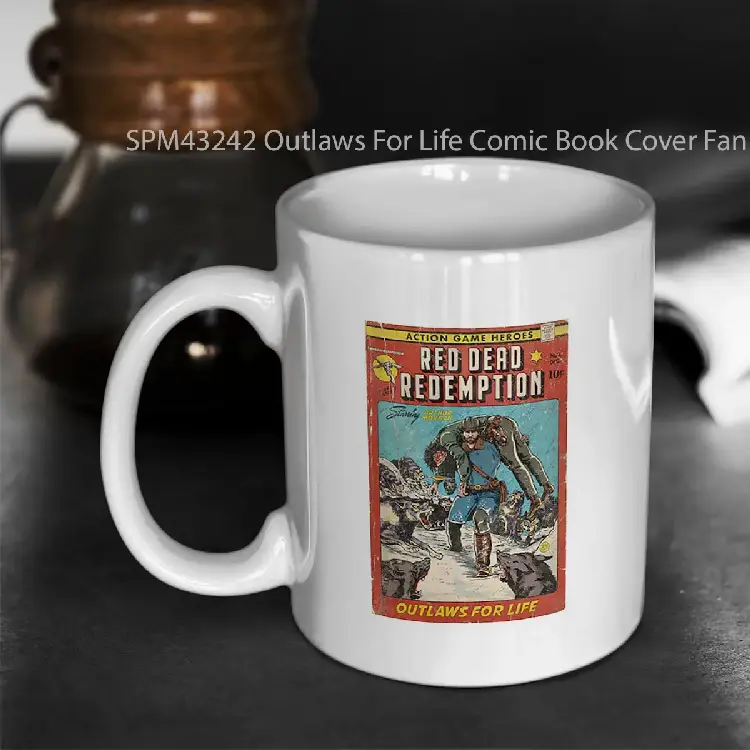 SPM43242 Outlaws For Life Comic Book Cover Fan Art Gelas Keramik Supermug