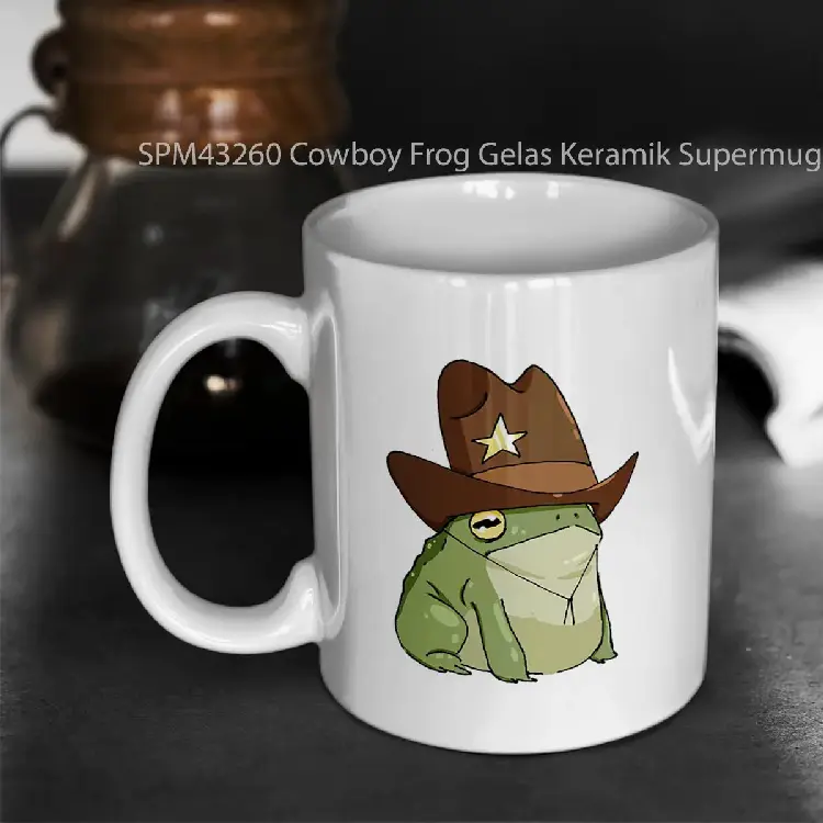 SPM43260 Cowboy Frog Gelas Keramik Supermug