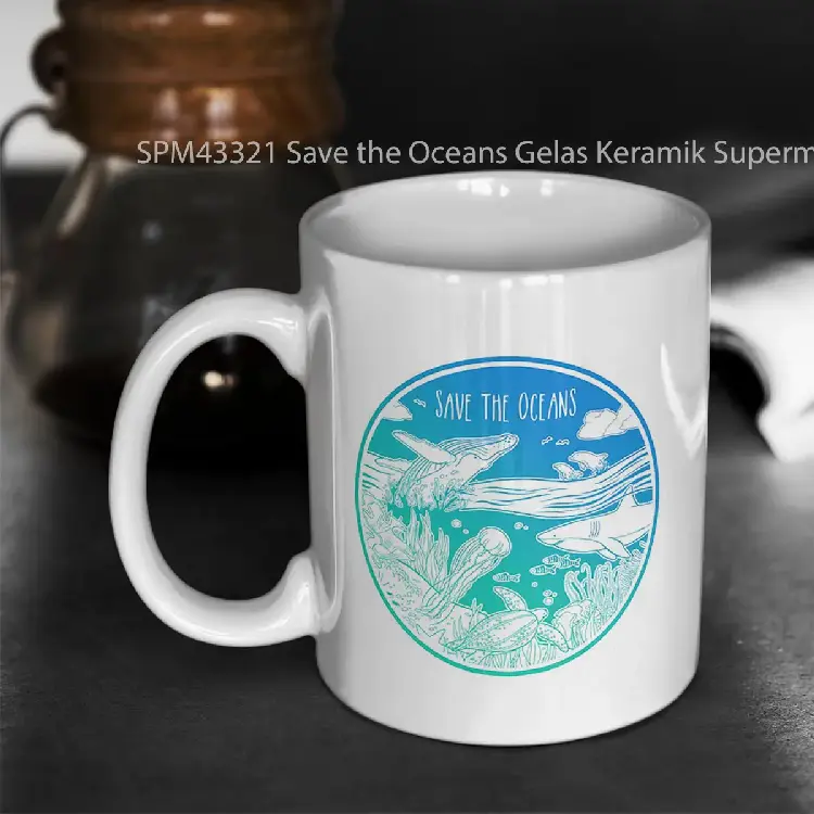 SPM43321 Save the Oceans Gelas Keramik Supermug