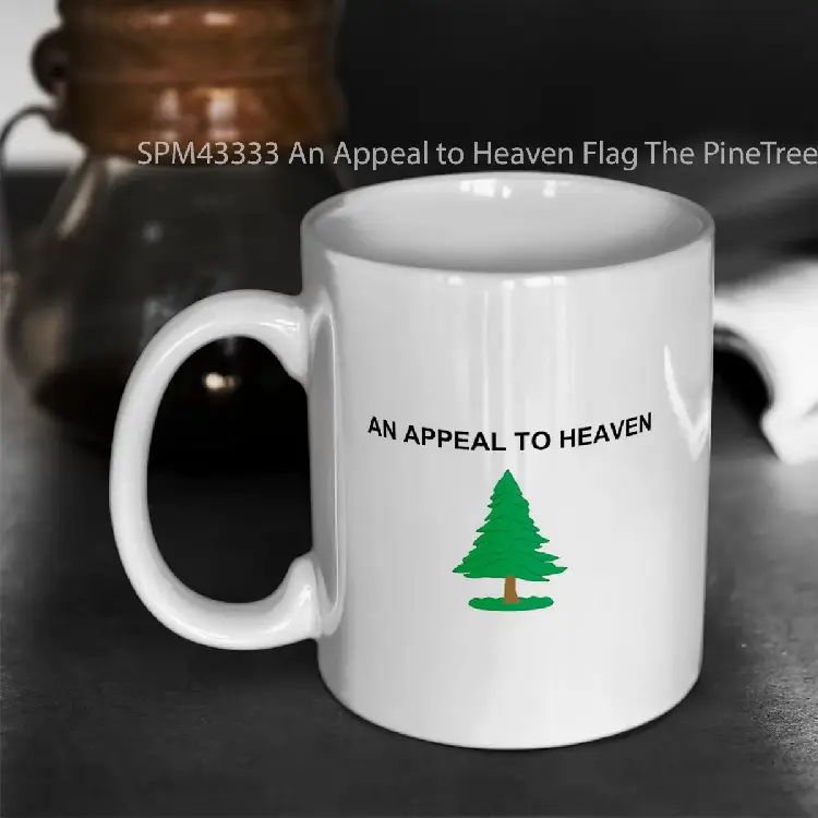 SPM43333 An Appeal to Heaven Flag The PineTree Flag Gelas Keramik Supermug